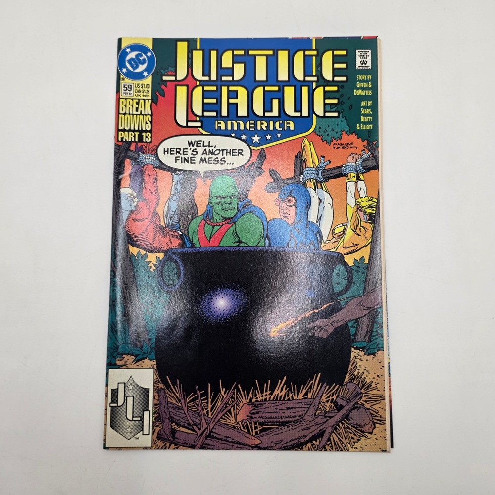 DC Justice League America 59 Breakdowns Part 13 Martian Manhunter 1992 Comic JLA